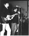 The Steamshovel performing at a teen dance in Fernandina Beach, FL.  I was perfecting my John Lennon pose.  That�s a 1967 Fender Telecaster Custom which I wish I still had.  Note: Moustache is still tragic.
